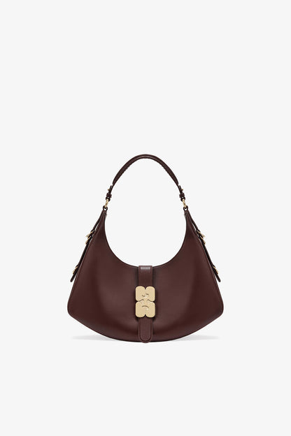Ganni Chicory Coffee Brown Small Kat Bag