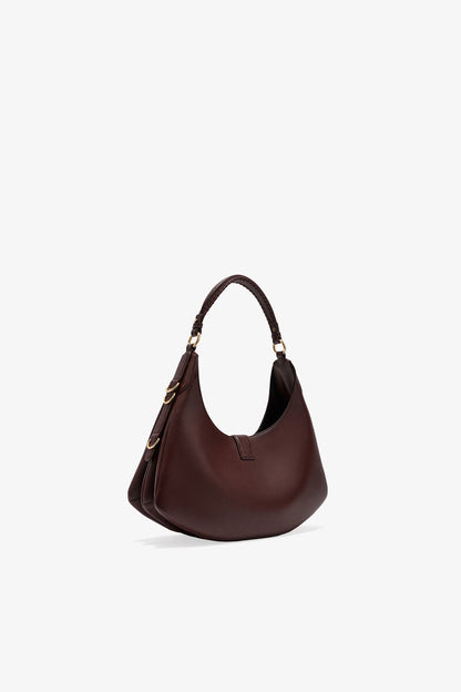 Ganni Chicory Coffee Brown Small Kat Bag