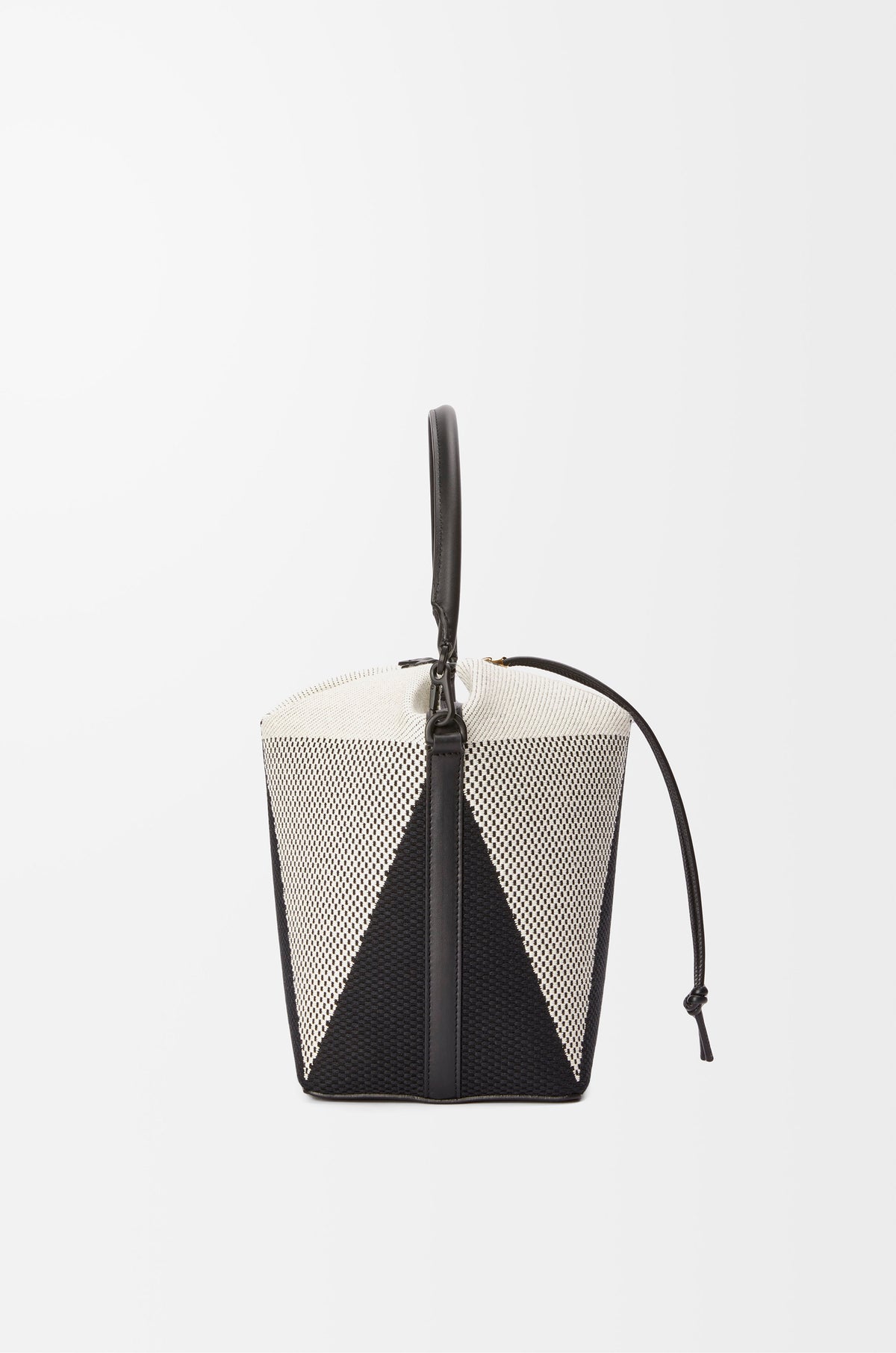 Loewe Treasure Bako bucket in canvas jacquard and calfskin