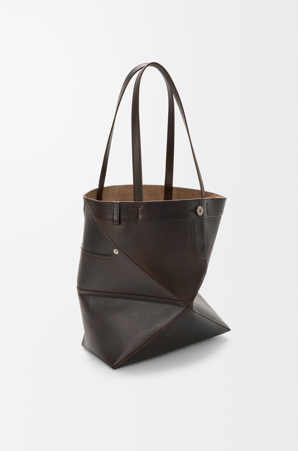Loewe Panta medium Puzzle Fold tote in shiny calfskin