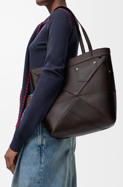 Loewe Panta medium Puzzle Fold tote in shiny calfskin