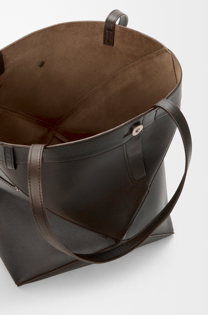 Loewe Panta medium Puzzle Fold tote in shiny calfskin