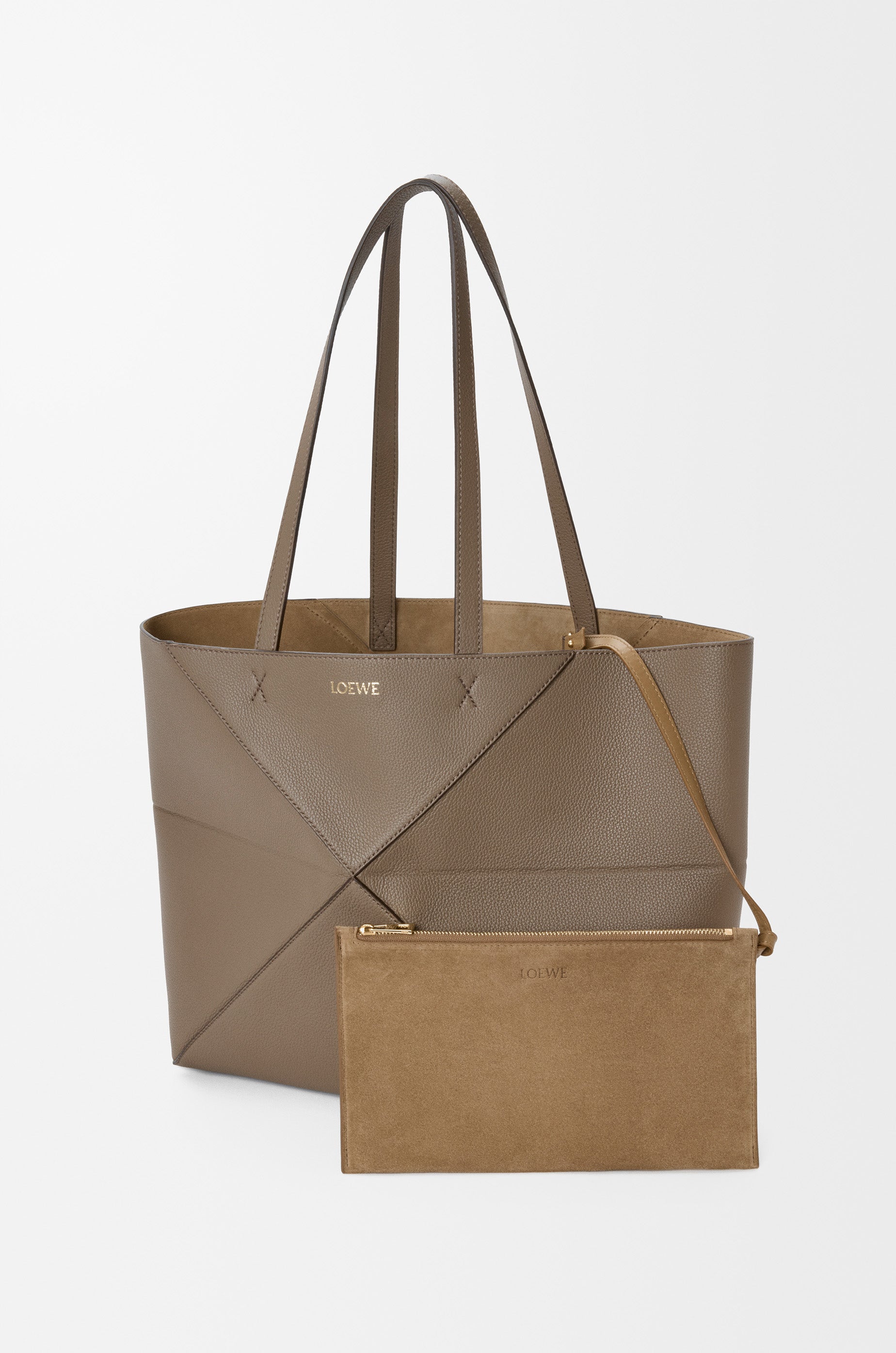 Loewe Medium horizontal Puzzle Fold tote in soft grained calfskin