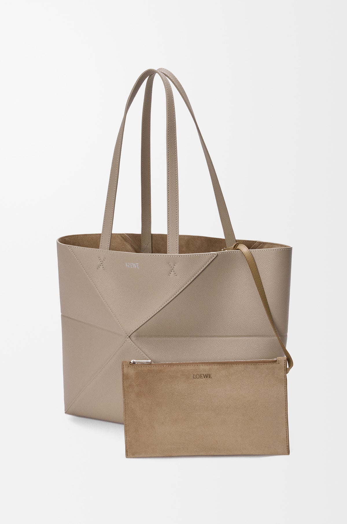 Loewe Medium horizontal Puzzle Fold tote in soft grained calfskin