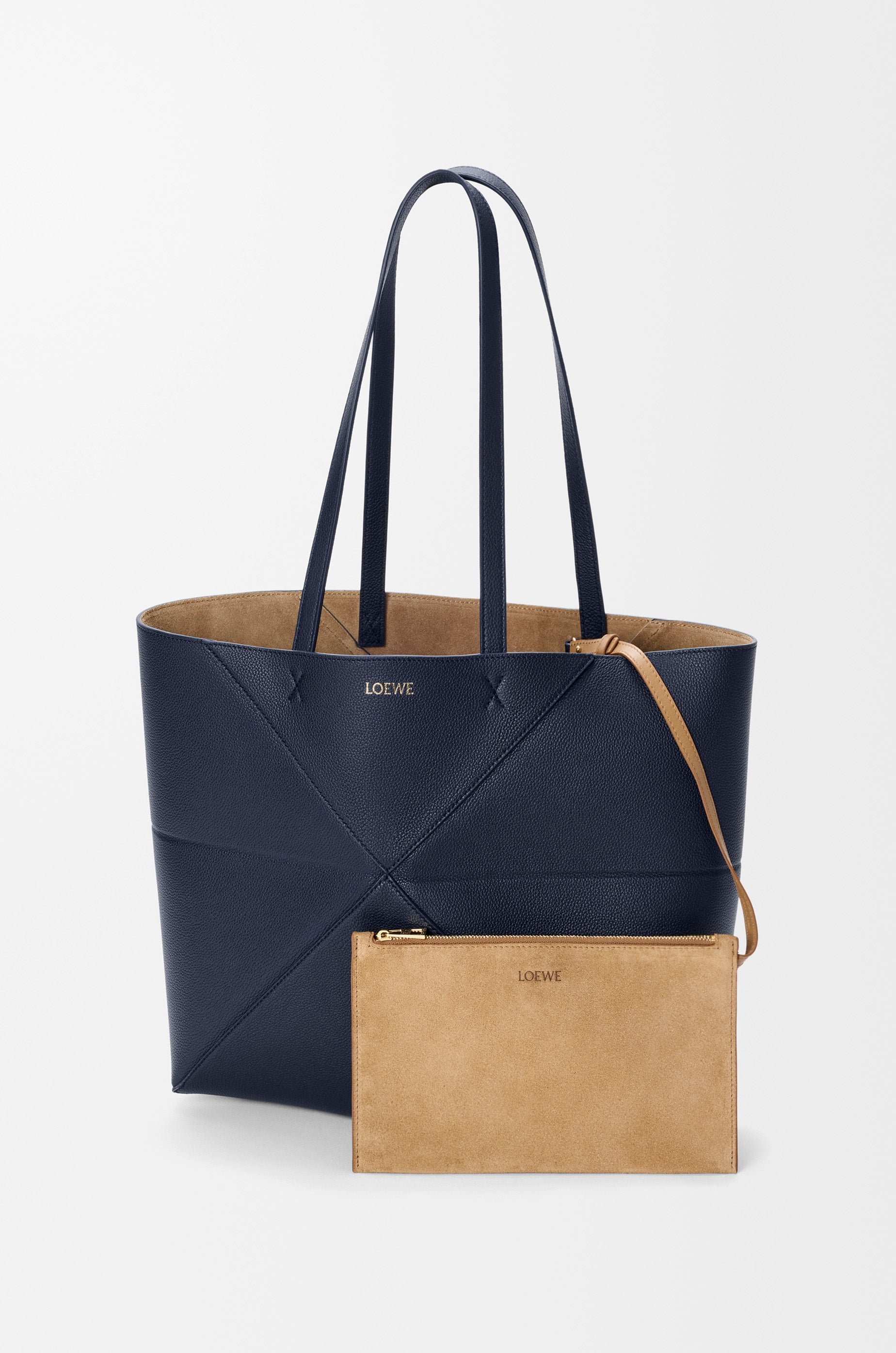 Loewe Medium horizontal Puzzle Fold tote in soft grained calfskin