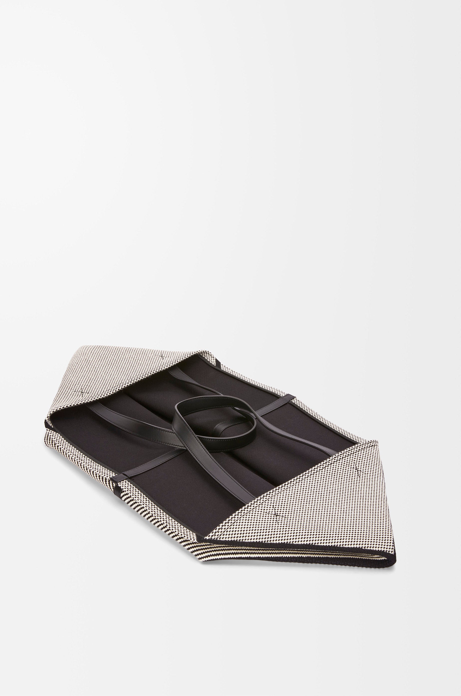 Loewe XXL Puzzle Fold tote in canvas jacquard and calfskin