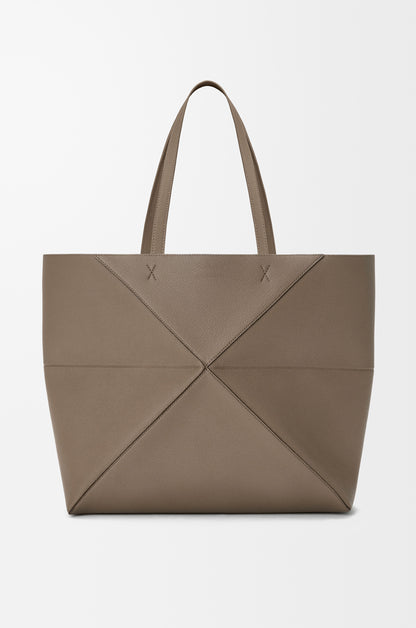 Loewe Large horizontal Puzzle Fold tote in soft grained calfskin