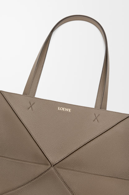 Loewe Large horizontal Puzzle Fold tote in soft grained calfskin