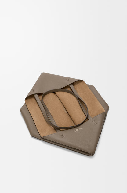 Loewe Large horizontal Puzzle Fold tote in soft grained calfskin