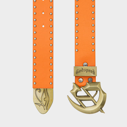 Godspeed Forged GS Studded Belt (Orange)