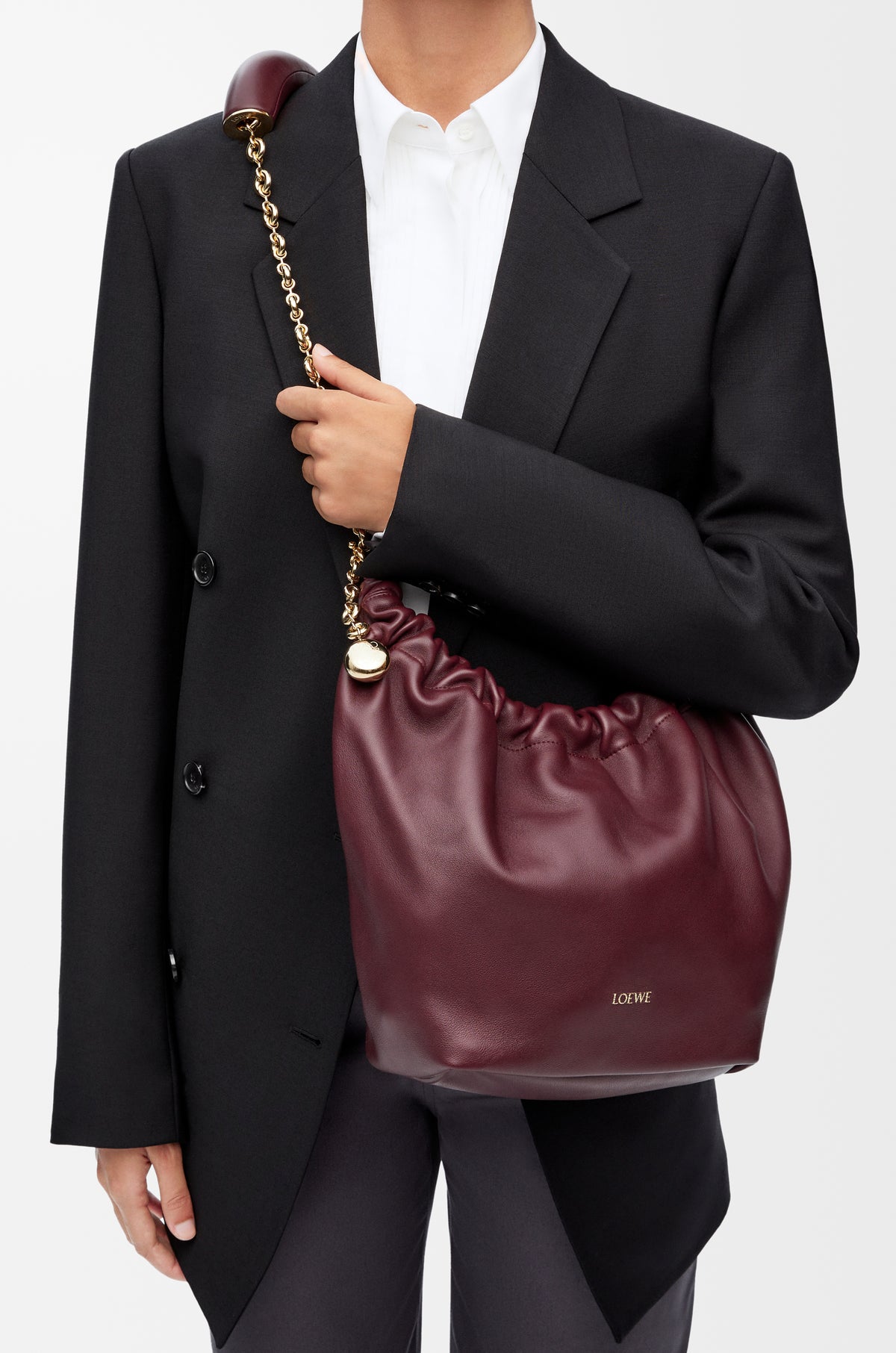 Loewe Small Squeeze bag in mellow nappa lambskin