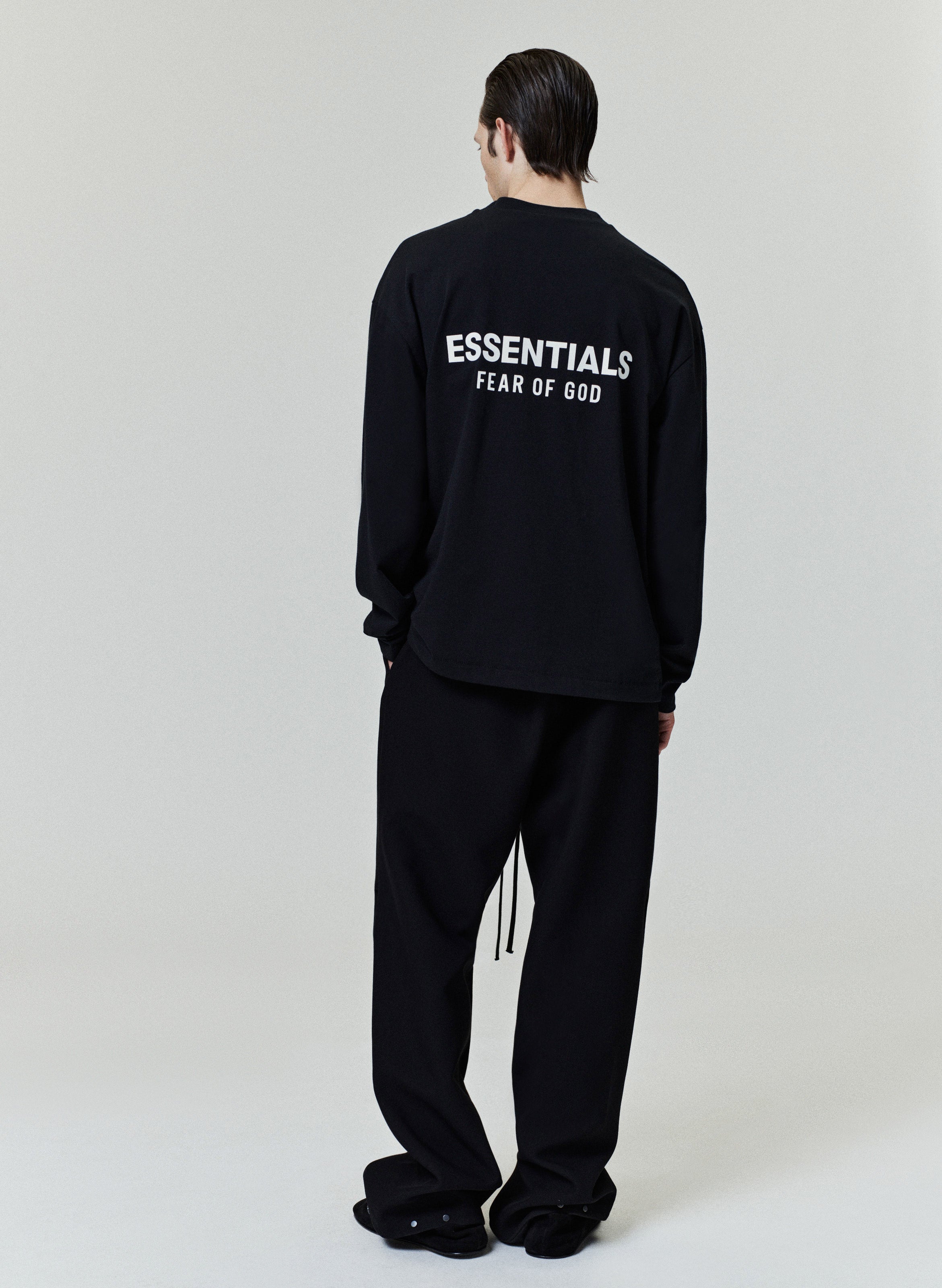 Essentials Classic Long Sleeve Tee Vintage Black