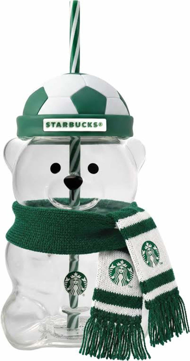Starbucks Bear Bearista Football Tumbler Cup