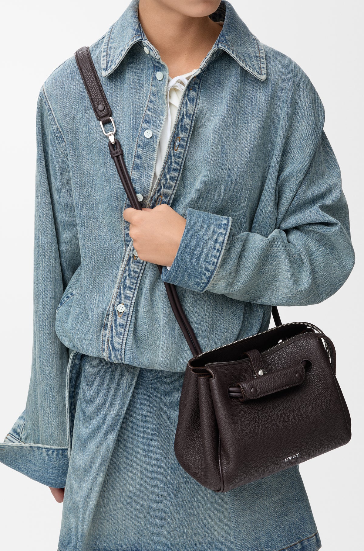 Loewe Small Madrid bag in supple grained calfskin