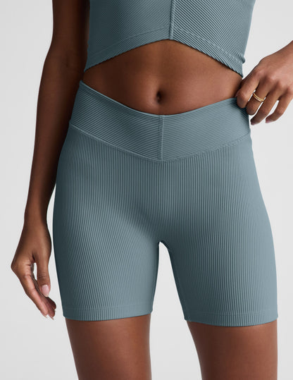 Beyond Yoga Impulse Ribbed VWaist 5 Biker Short Women's