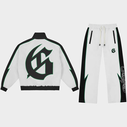 Godspeed GT Tracksuit 3M (White / Black / Green)