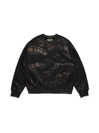 Denim Tears ADG Banner Print Crewneck Black