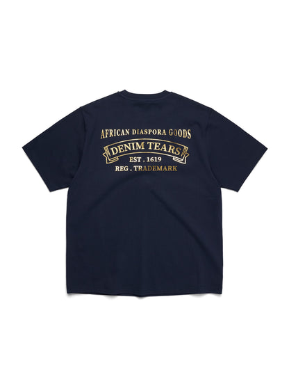 Denim Tears ADG Banner Tee Navy