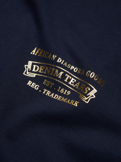 Denim Tears ADG Banner Tee Navy
