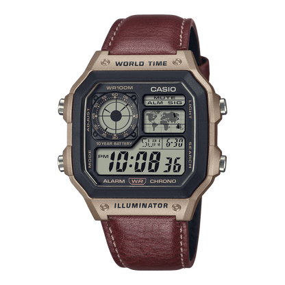 Casio AE-1200WHL-5AV, side profile