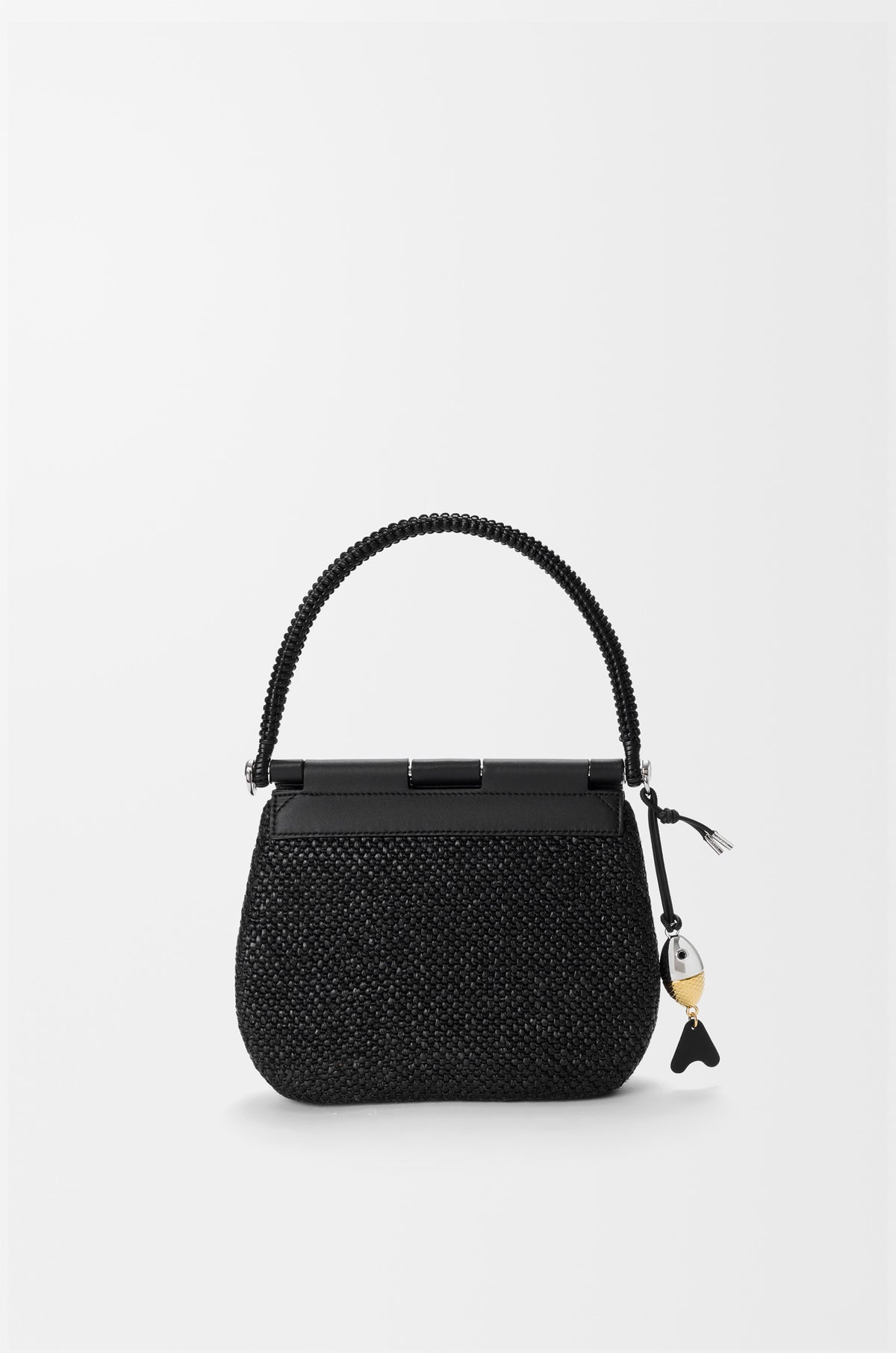 Loewe Medium Pescador bag in raffia and calfskin