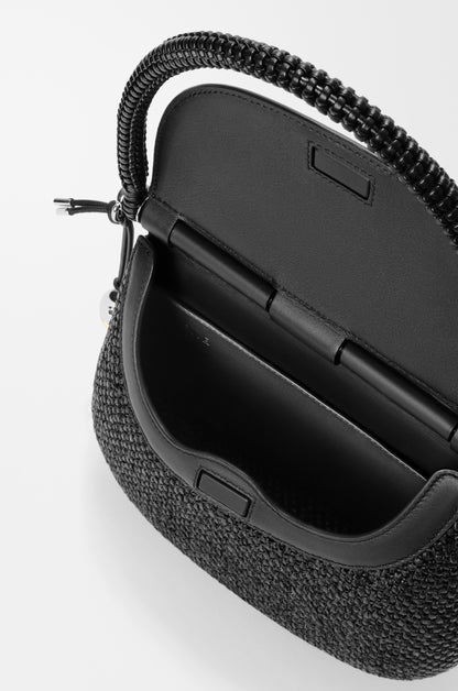 Loewe Medium Pescador bag in raffia and calfskin