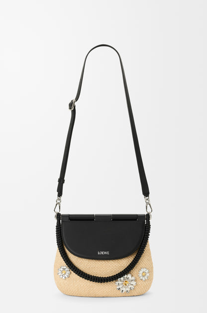 Loewe Medium Pescador bag in raffia and calfskin