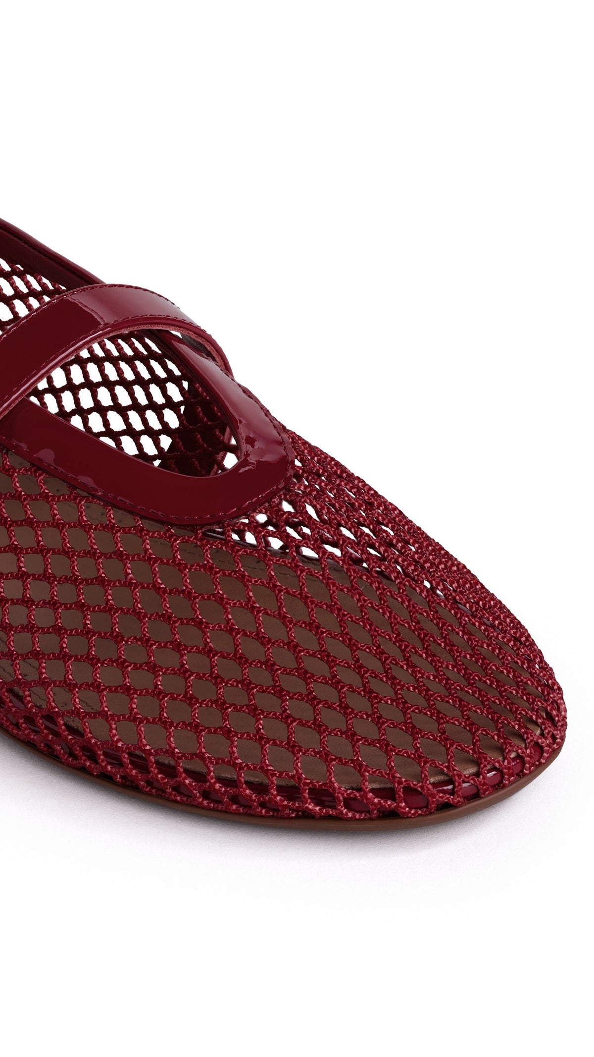 Alaïa Ballet Flats In Fishnet
