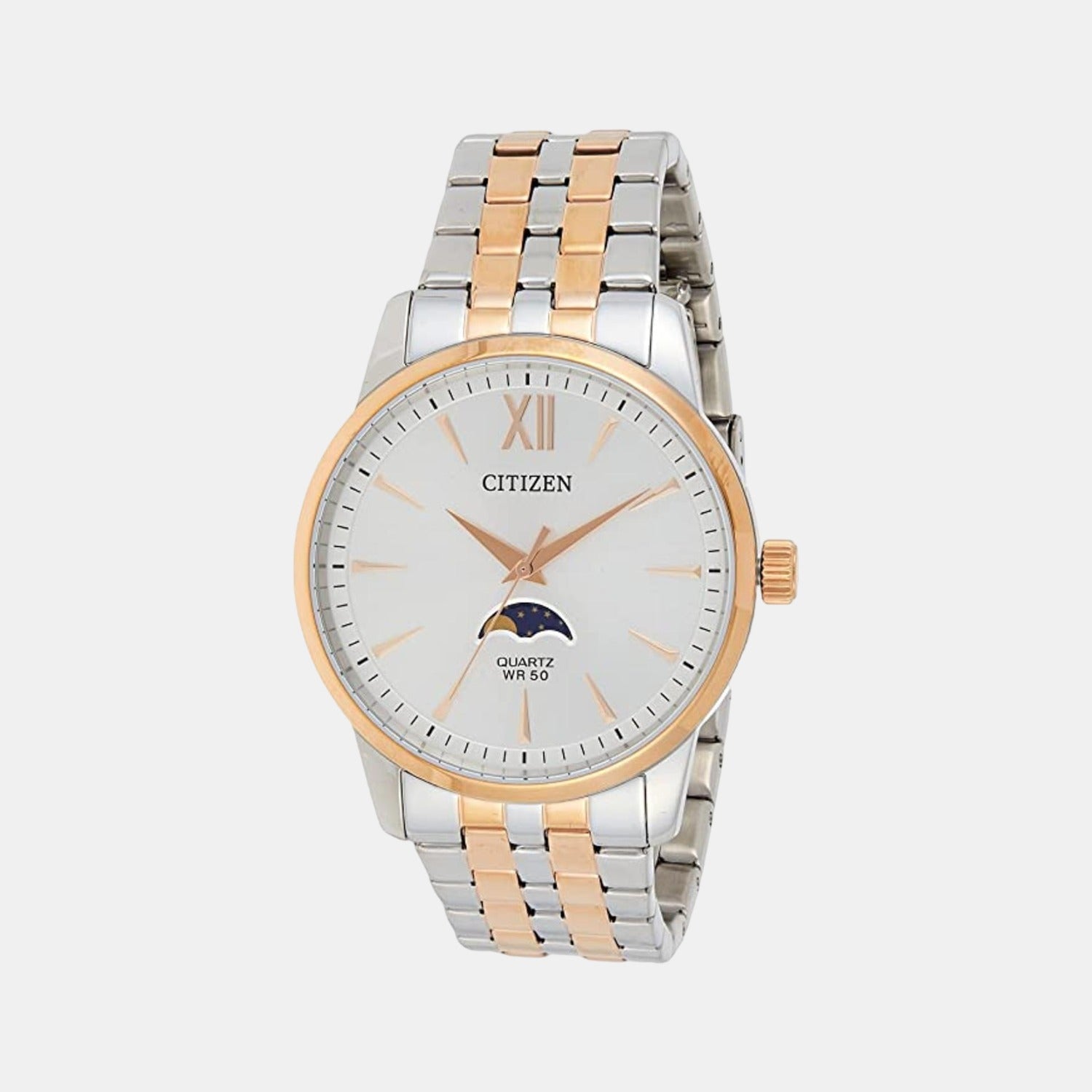 Citizen Men Quartz White Dial Analog Stainless Steel Ak5006-58A