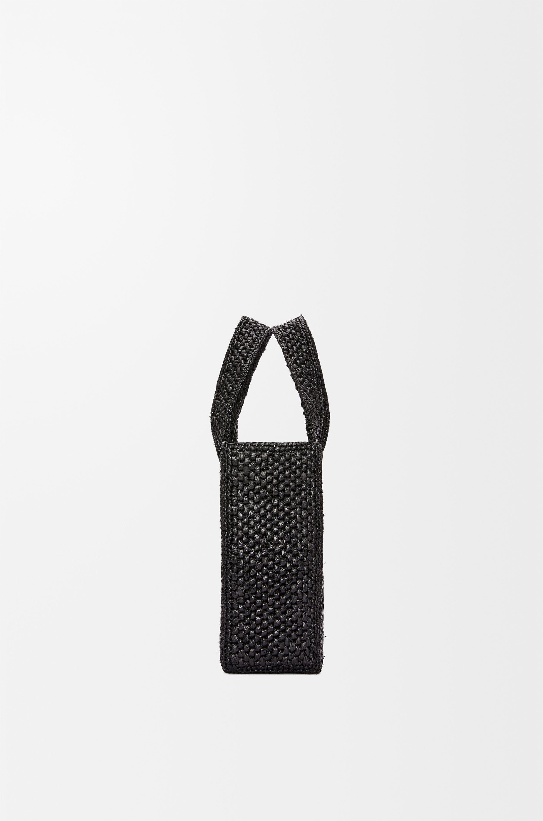 Loewe Mini LOEWE Font tote in raffia