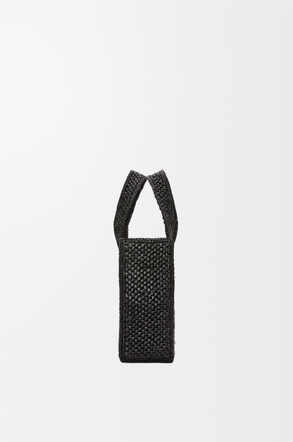 Loewe Mini LOEWE Font tote in raffia