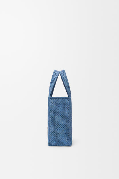 Loewe Mini LOEWE Font tote in raffia