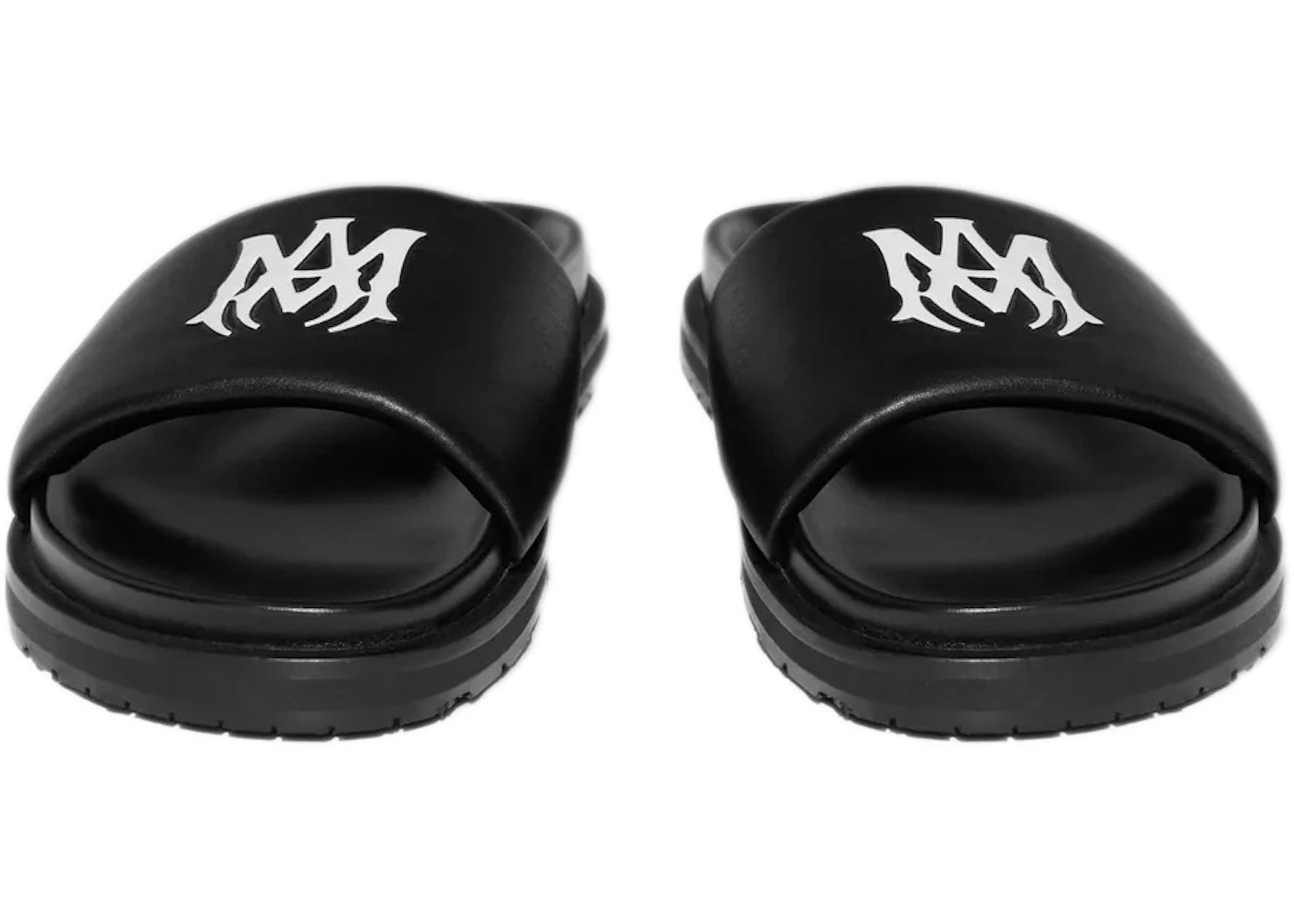 Amiri Leather Slide Black