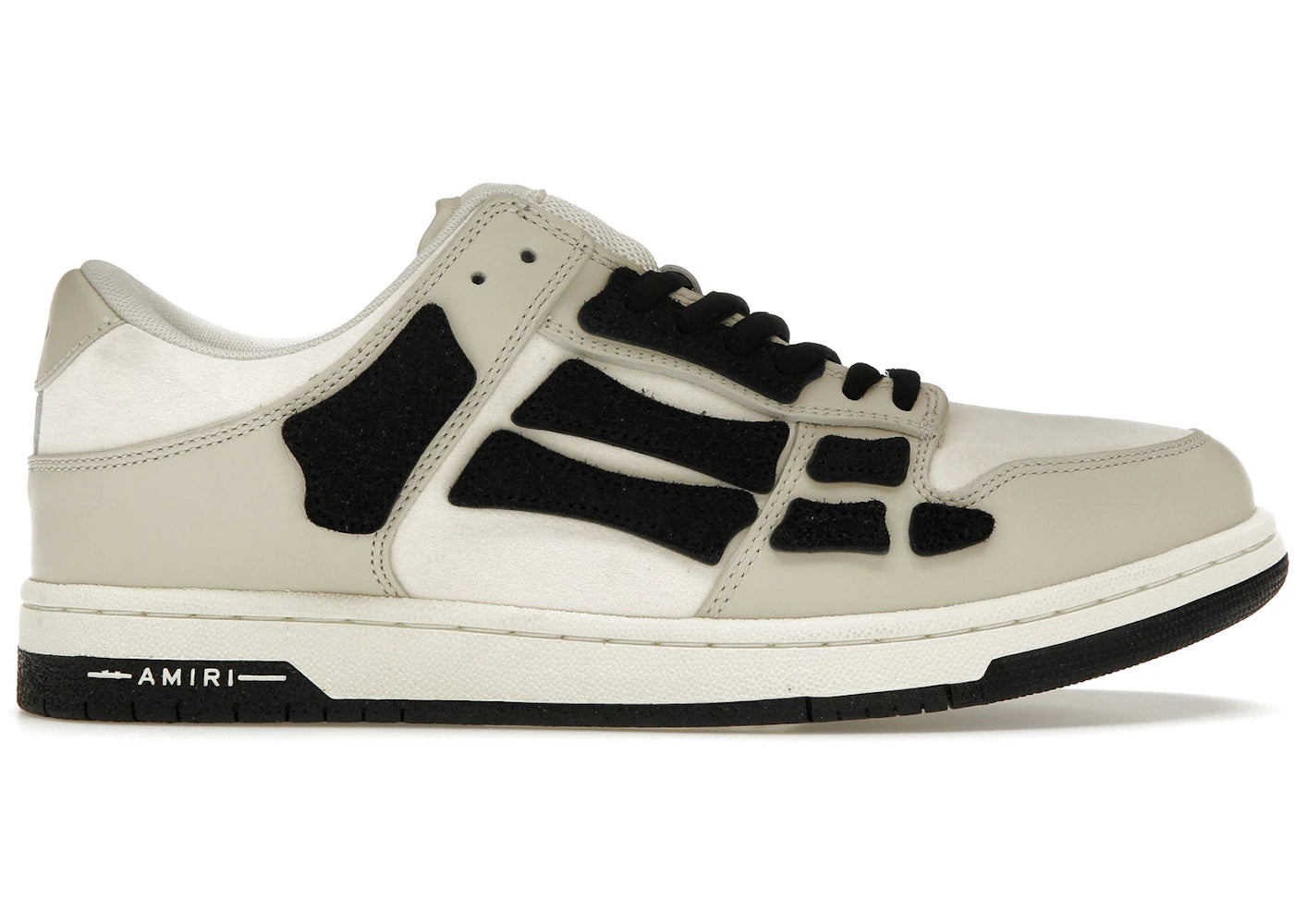 Amiri Skel Low Top Beige Black
