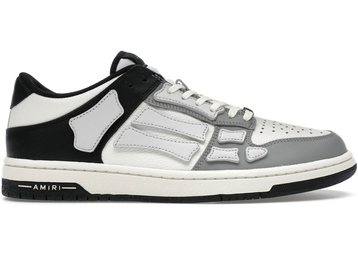 Amiri Skel Top Low Black White Grey