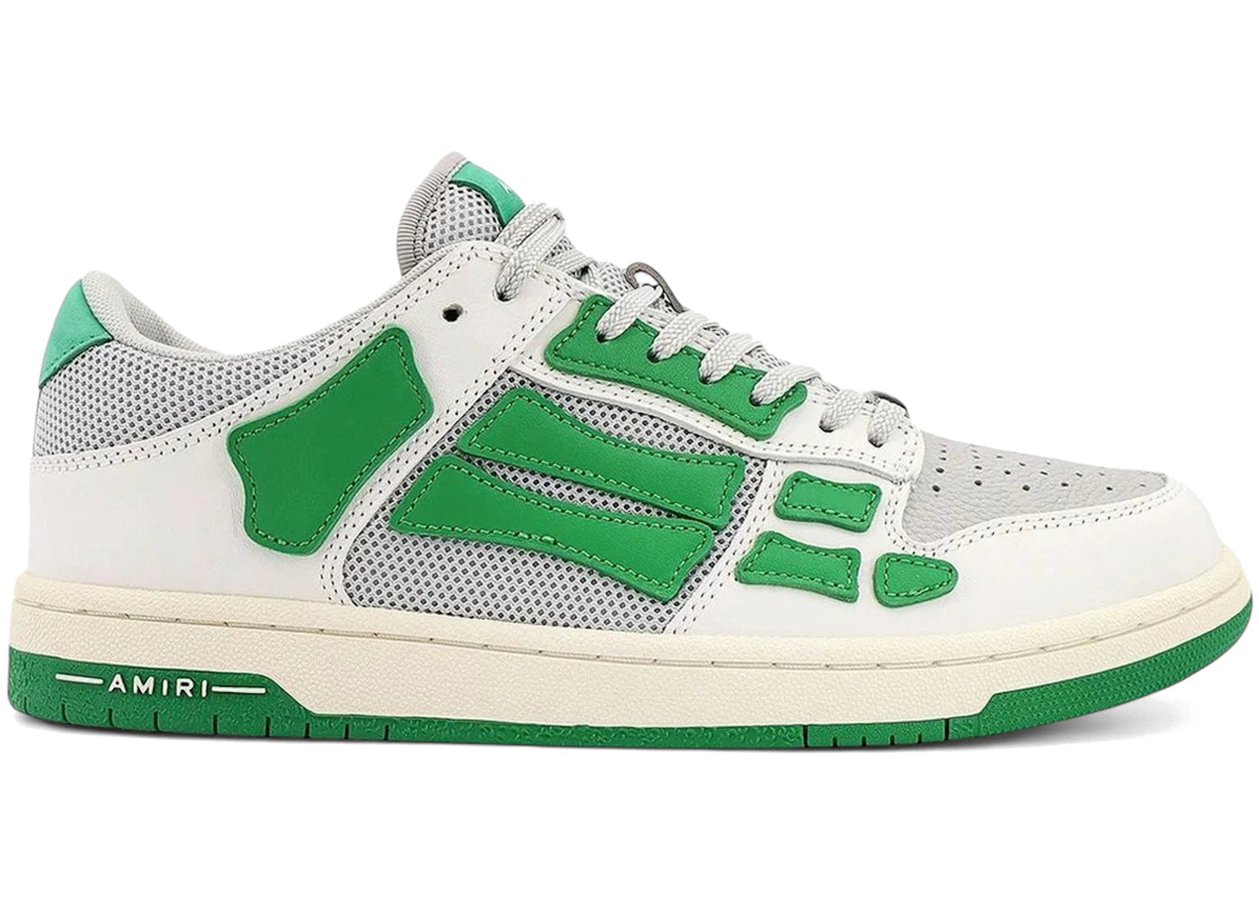 Amiri Skel Top Low White Green Mesh