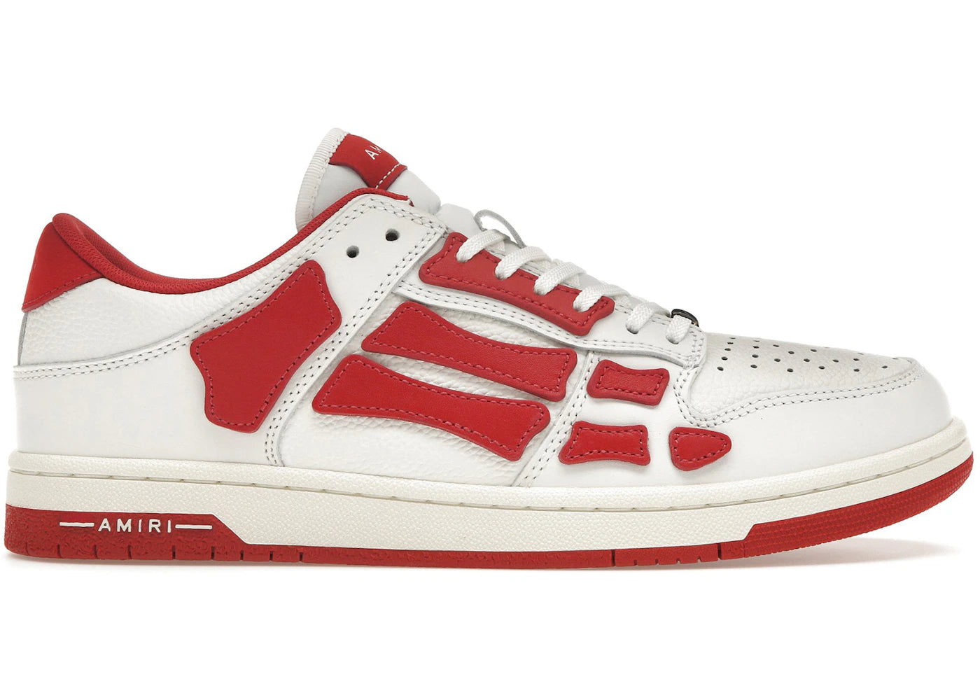 Amiri Skel Top Low White Red