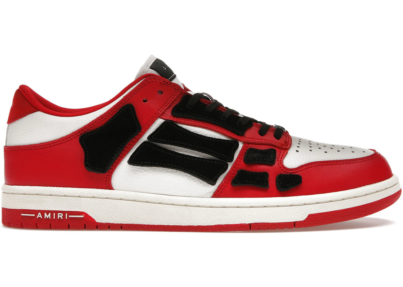 Amiri Skel Top Low White Red White