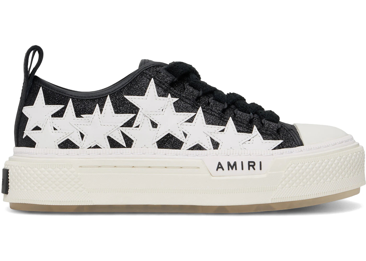 Amiri Stars Court Low Black Glitter White (Women'S)