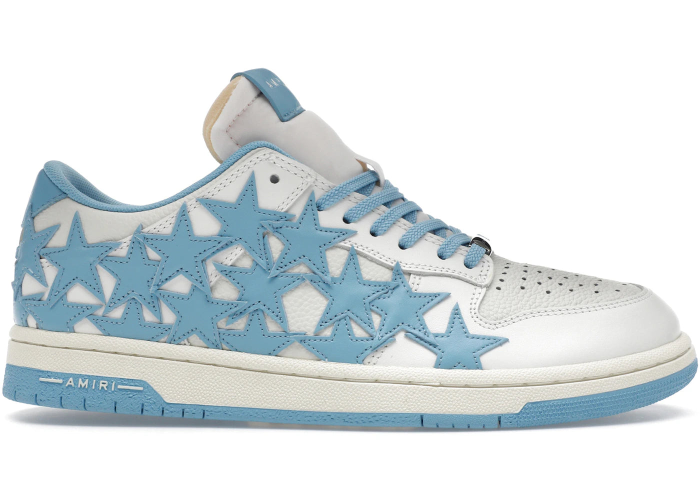 Amiri Stars Low Top White Blue