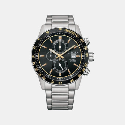 Citizen Men Quartz Black Dial Chronograph Stainless Steel An3681-57E