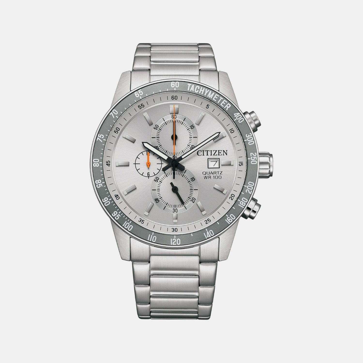 Citizen Men Quartz Grey Dial Chronograph Stainless Steel An3688-58H
