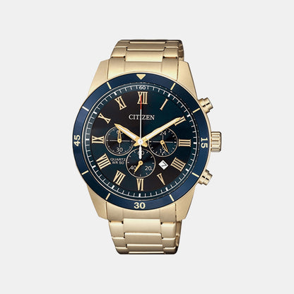 Citizen Men Quartz Blue Dial Chronograph Stainless Steel An8169-58L
