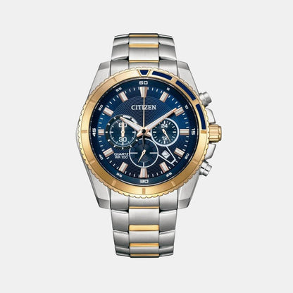 Citizen Men Quartz Blue Dial Chronograph Stainless Steel An8206-53L