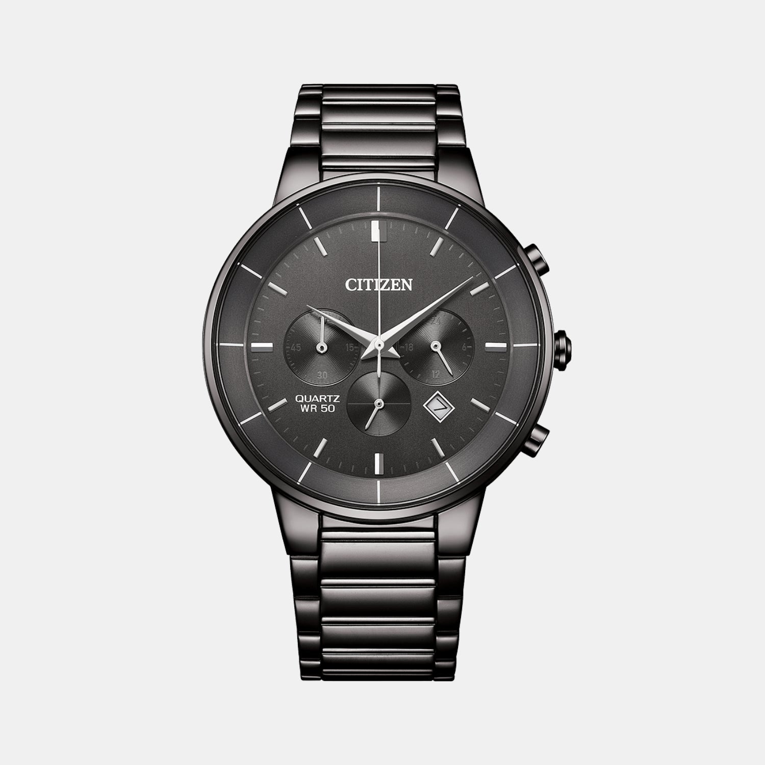 Citizen Men Quartz Grey Dial Chronograph Stainless Steel An8227-53H