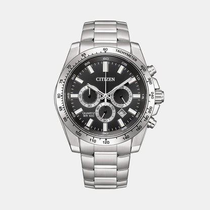 Citizen Men Quartz Black Dial Chronograph Stainless Steel Watch An8230-59E