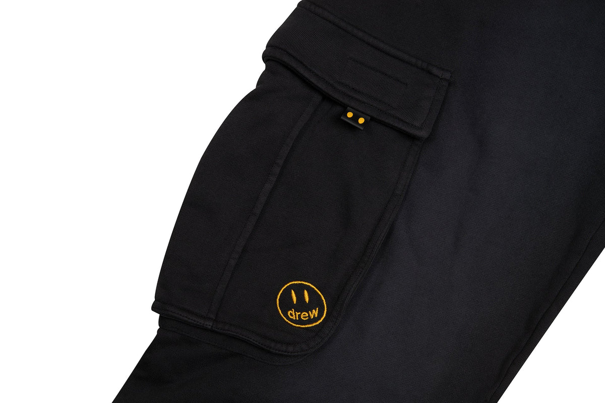 House of Drew Oversized Cargo Sweatpant Faded Black