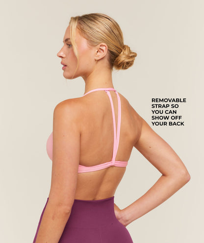 Women's Gymshark Minimal Sports Bra 2.0 Poise Pink