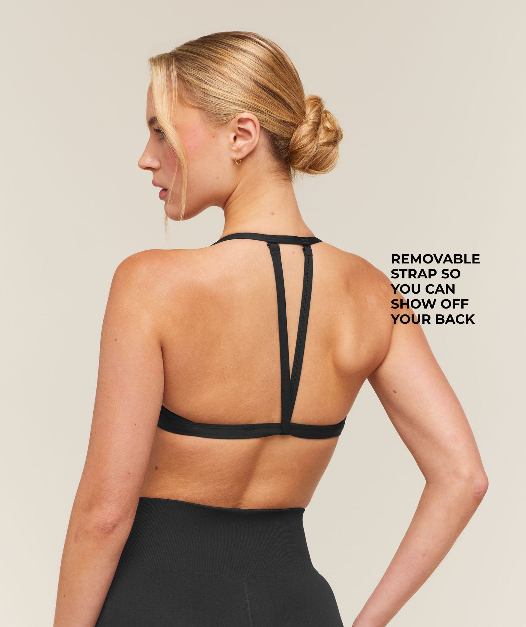 Women's Gymshark Minimal Sports Bra 2.0 Black