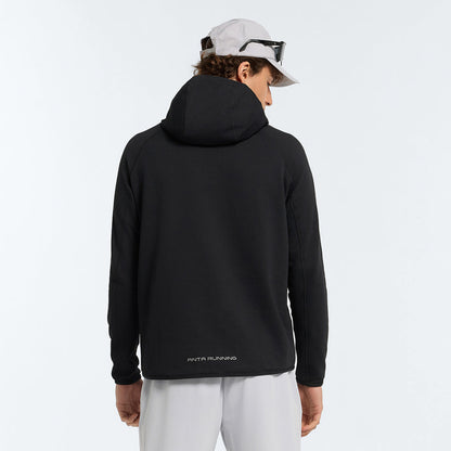 Men's ANTA Run Long Sleeve Hoodie - Black